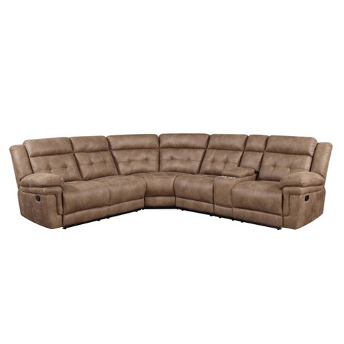 Microfiber power deals reclining sectional