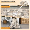 Modern Geometric Trellis Washable Area Rug - Non-Slip Low-Pile Indoor Carpet for Living Room, Bedroom, Dining Room & Office - 4 of 4