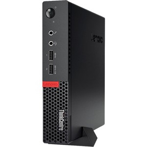 Refurbished: Lenovo ThinkCentre M710q SFF Intel i5-7400T 2.4GHz 8GB 256GB SSD Win10 P - Manufacturer Refurbished - 1 of 3