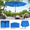 Nature Spring 9-ft Easy Crank Patio Umbrella with Vented Canopy for Deck, Balcony, Backyard, or Pool - 3 of 4
