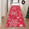 Christmas Snowflake Area Rug Machine Washable Indoor Decorative Rug - 2 of 4