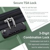 Vynxaria Hardshell Luggage ¨C Lightweight ABS Suitcases with Double Wheels, Expandable Checked Luggage (24"/28") - 3 of 4