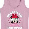 Women's - Disney - My Brain Too Many Tabs Graphic Racerback Tank - 2 of 4