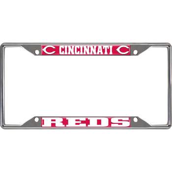 MLB Cincinnati Reds Stainless Steel License Plate Frame