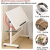 Nasitip Adjustable Height Standing Desk with Wheels - 34.6" Mobile Sit Stand Workstation for Home Office - 3 of 4