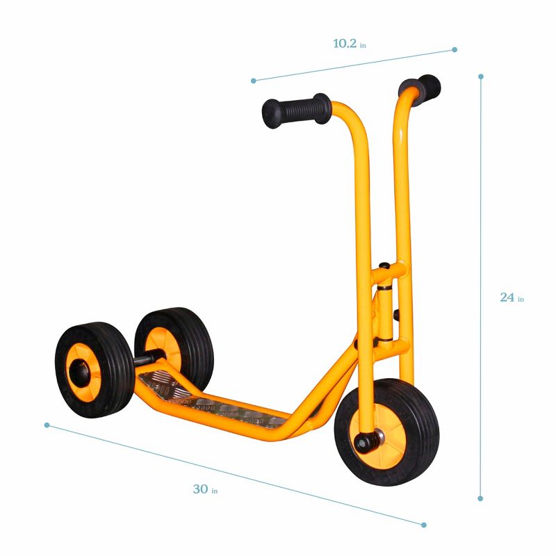 RABO powered by ECR4Kids 3-Wheel Stand-Up Scooter, Premium Toddler Scooter for Kids (Yellow/Black), 2 of 7