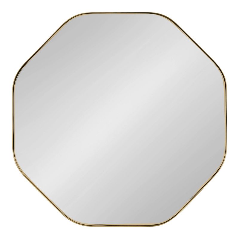 24&#34; x 24&#34; Rollo Octagon Framed Decorative Wall Mirror Gold - Kate &#38; Laurel All Things Decor, 3 of 11