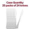 Smarty Had A Party Silver Glamour Cutlery Plastic Knives - 600 pcs - 4 of 4