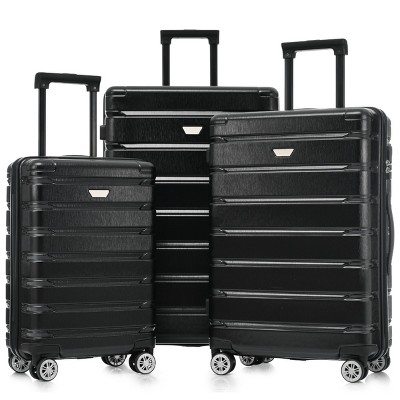 3 Piece Luggage Set with Spinner Wheels Expandable ABS+PC Hardside Suitcases for Travel 20/24/28 Inch - Cuddlewood