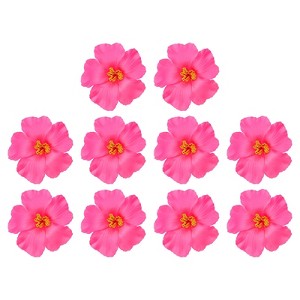 Unique Bargains Hawaiian DIY Decorative Party Artificial Flower 10 Pcs - 1 of 4