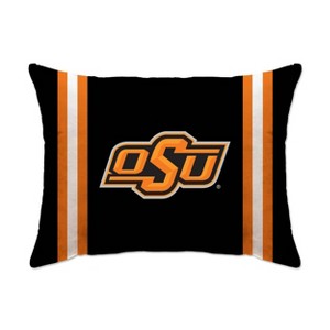 NCAA Oklahoma State Cowboys Standard Stripe Logo Bed Pillow - 1 of 2