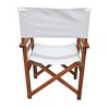 Folding Chair Wooden Director Chair Canvas Folding Chair Folding Chair 2pcs/set populus + Canvas (Color : White) - 4 of 4