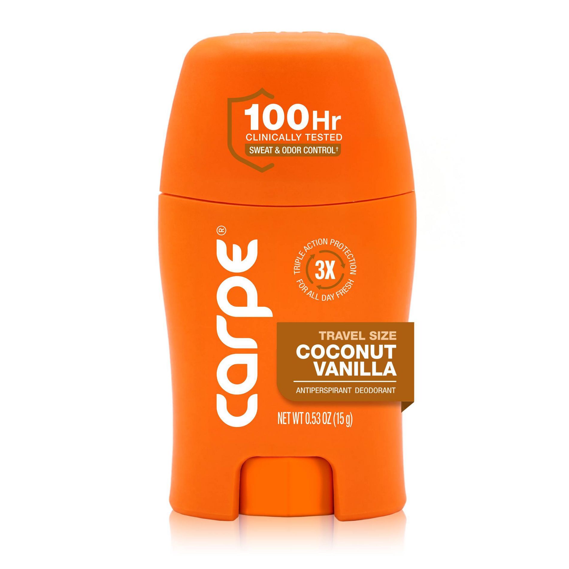 Carpe Mini Antiperspirant and Deodorant - Coconut Vanilla - 0.5oz