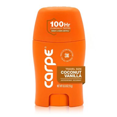 Carpe Mini Antiperspirant and Deodorant - Coconut Vanilla - 0.5oz
