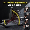 900Lbs Capacity Adjustable Weight Bench - 8 Backrest/3 Seat Positions, Foldable for Compact Home Gym Full Body Training - 3 of 4