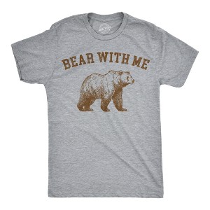 Mens Funny T Shirts People Be Like Bear With Me and They Dont Even Have A Bear With Them Novelty Tee for Men - Crazy Dog Men's T Shirt - 1 of 4
