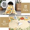 Acekool Washable Floral Area Rug – Soft Low Pile, Non-Slip, Foldable Vintage Design for Living Room & Bedroom - 4 of 4