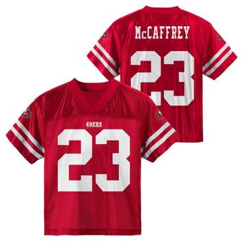 Nfl San Francisco 49ers Boys' Short Sleeve Mccaffrey Jersey - Xs : Target