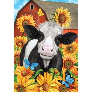Briarwood Lane Garden Flag 12x18 For Outdoor Happy Cow Summer For Summer Garden Flag Flags For Outside - 1 of 4
