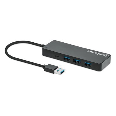 Manhattan® 7-Port USB-A 3.0 Hub in Black
