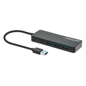 Manhattan® 7-Port USB-A 3.0 Hub in Black - 1 of 4