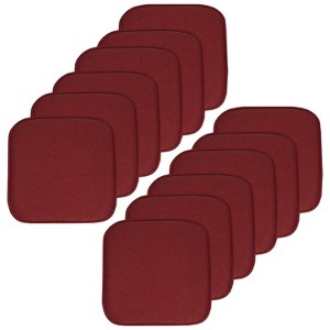 Charlotte Jacquard Memory Foam No Slip Back 16" x 16" Chair Pad Cushion by Sweet Home Collection® - 1 of 4
