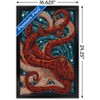 Trends International Lantern Press - Yachats, Oregon, Octopus Mosaic Framed Wall Poster Prints - 3 of 4