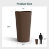 INFURNIC Planters, Outdoor Flower Pot, Tall Planters with Drainage Hole, for gardens, patios, or indoor spaces - 3 of 4
