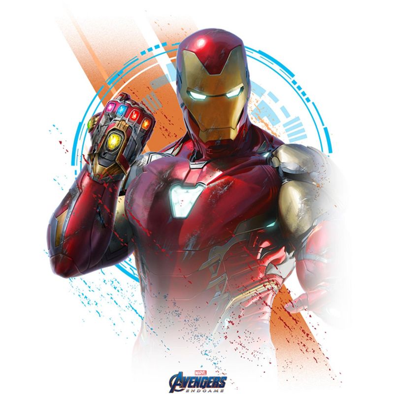 Men's Marvel Iron Man Time Travel Platform Logo Baseball Tee, 2 of 5