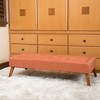 Modern Upholstered Shoe Ottoman Bench, Fabric Tufted Bed Stool, End Bed Bench, Footrest,52.00'' x 23.00'' x 16.00''(4.33*1.92*1.33ft) - 3 of 4