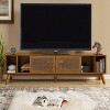 Kumasinova 67.9" Mid Century Modern TV Stand for TV up to 75",Premium MDF Media Dresser with Storage,Versatile TV Console for Living Room - 2 of 4