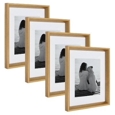 11" x 14" Matted to 8" x 10" Calter Wall Frame Gold - Kate and Laurel