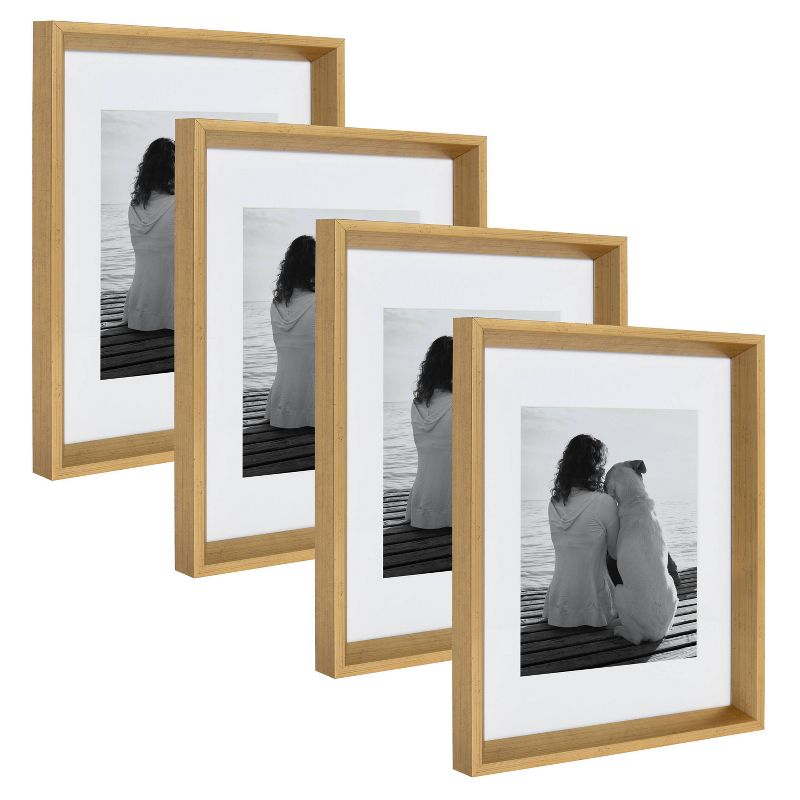 15.5&#34; x 1.5&#34; Matted to 8&#34; x 10&#34; Calter Wall Frame Gold - Kate and Laurel, 1 of 11