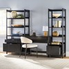 Saracina Home 3pc Transitional Desk with 1 Narrow Bookcase and 1 Wide Bookcase - 4 of 4