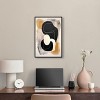 Art Remedy Milk Butterscotch and Dark Chocolate Brown Earthy Abstract Wall Art Framed - 2 of 4