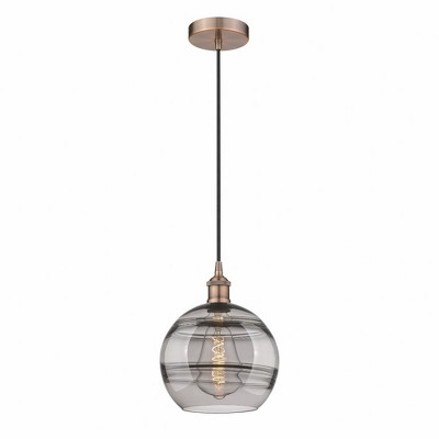 Rochester - 1 Light Cord Hung Mini Pendant In Industrial Style-11.63 Inches Tall and 10 Inches Wide