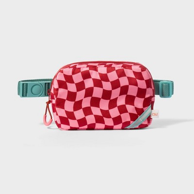 Kids' Fanny Pack Pink Checkered - Cat & Jack™