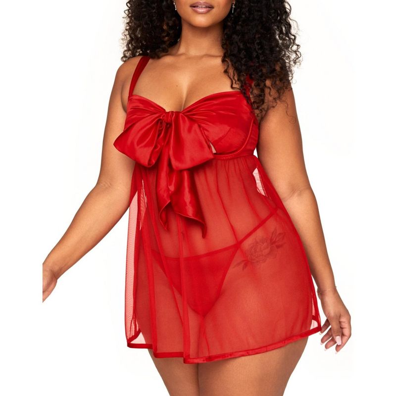 Adore Me Women's Besima Babydoll Lingerie, 1 of 5