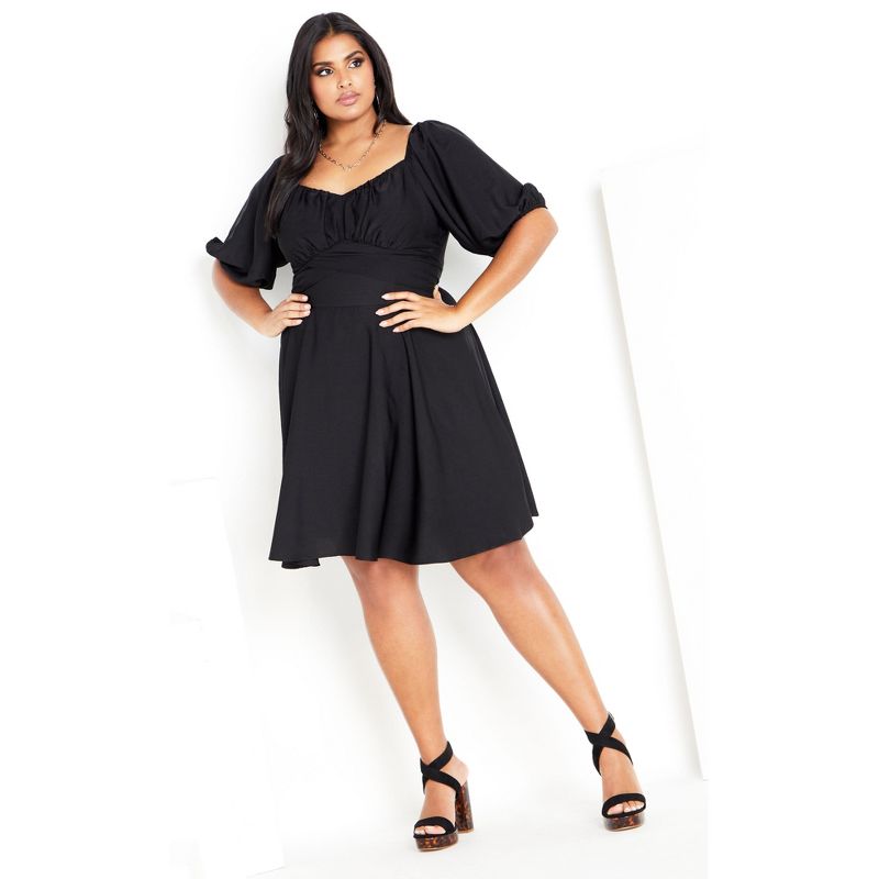 Women's Plus Size Eloise Dress - black | CITY CHIC, 2 of 7