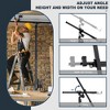 11 Ft Drywall Lift - 150 LBS Heavy Duty Sheetrock Hoist with 360¡ã Telescopic Arm & 3 Lockable Wheels for Effortless Panel Lifting - 4 of 4