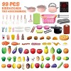 Skirfy 99 Pieces Kids Kitchen Utensils with BBQ Pretend Play Toy Set, Cooking Accessories with Pots and Pans, Food Cutting Utensils - 2 of 4