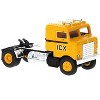 1950 Kenworth Bullnose Truck Tractor Yellow with Black Stripes "ICX" 1/87 (HO) Scale Model Car by Brekina - 2 of 3