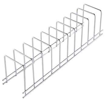 The Lakeside Collection Metal Plate Rack - Drying Dish Rack for Counter - Cabinet Eatery Organization