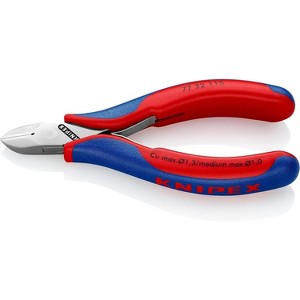 Knipex Round Head Multi Component Grips 77 22 115 Electronics Diagonal Cutters 4.53" : KNIPEX - 1 of 4