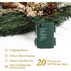 COZONY 24" Prelit Christmas Wreath with Gold Ornaments Pine Cones Antlers & 20 LED Lights Battery Operated for Front Door Holiday Decor - 4 of 4