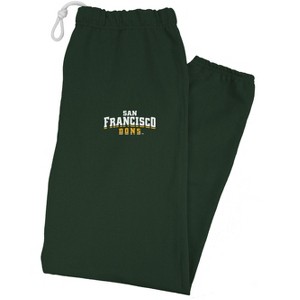 University of San Francisco Officially Licensed Apparel - Primary Logo School Color Jogger Sweatpants - 1 of 4