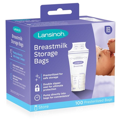 Lansinoh Breast Milk Storage Bags - 100ct - image 1 of 4
