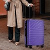 Gulches Hardshell Luggage Sets 3 Piece double spinner 8 wheels Suitcase with TSA Lock Lightweight (20"24"28") - 3 of 4