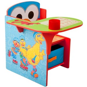 Delta Children Sesame Street Chair Desk with Storage - 1 of 2
