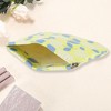 Unique Bargains Women's Snap Closure Cosmetic Bag Yellow 1 Pc - 2 of 3